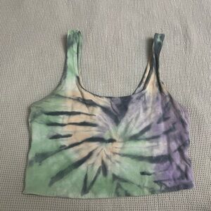 Aeropostale Tie-Dye Tank Top - Green and Purple